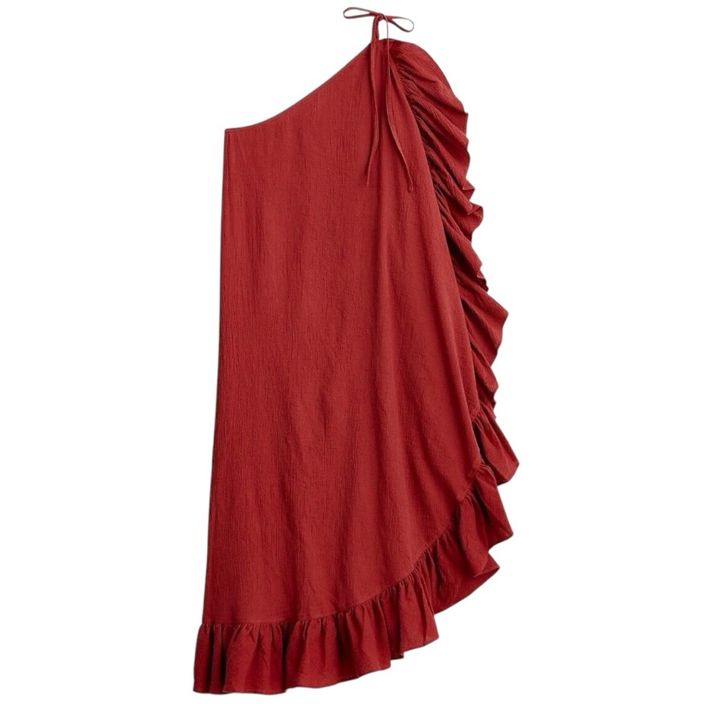 J Crew rust coverup dress L NWT F-32